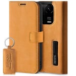 SURAZO Étui de Protection pour téléphone Portable Redmi Note 13 Pro Plus 5G - Pliable - en Cuir véritable - avec Aimant, Compartiment pour Cartes, Protection RFID, Fonction Support - Étui de