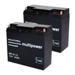 Batteri til APC SMART UPS 1500 UPS, (2) 12V 18Ah batterier
