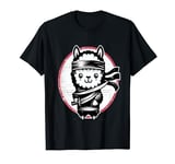 Samurai Llama Warrior Costume Ninja Disguise Outfit T-Shirt