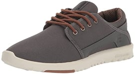 Etnies Men's Scout Sneaker, Grey/Black/White, 4.5 UK