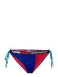 Cheeky String Side Tie Bikini Swimwear Bikinis Bikini Bottoms Side-tie Bikinis Blue Tommy Hilfiger