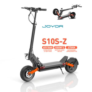 Trottinette électrique Adulte TODIMART G2/S9 - Moteur 1000W*2, Batterie 48V 20.8Ah, Autonomie 50-90 Km - Pneus Tout Terrain 10 Pouces, Double Suspension