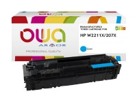 OWA - Hög kapacitet - cyan - kompatibel - återanvänd - tonerkassett (alternativ för: HP 207X) - för HP Color LaserJet Pro M255dw, M255nw, MFP M282nw, MFP M283cdw, MFP M283fdn, MFP M283fdw