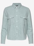 Levi's Made & Crafted Shrunken Denim Shirt Size Large 14 Uk BNWT €120 Blue Mesa