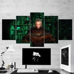 TOPRUN Prints on Canvas 5 pieces wall art print canvas painting The Witcher 3 Wild Hunt wall decor room poster for living room