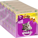 Whiskas Senior 7+ Croquettes au Poulet, 5 x 800 g (5 Paquets) – Nourriture sèche pour Chats âgés – Différents emballages de Produits Disponibles