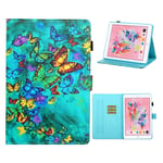 iPad 10.2 (2019) pattern leather flip case - Colorful Butterflies