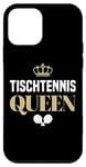 iPhone 12 mini Table Tennis Queen Saying with Table Tennis Bat Table Tennis Case