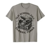 Old School Dad Father's Day Vinyl Records Player Retro Gifts T-Shirt