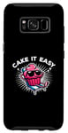 Coque pour Galaxy S8 Cake It Easy Cute Cupcake Pun Vacay Mode Vacances d'été