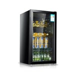 Multifunctional 98 Liter Wine Cooler, Large Area Constant Temperature, Intelligent Touch Operation, Air-Cooled and Frost-Free,Home/Bar