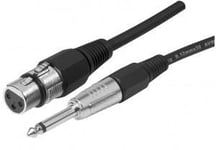 Cable XLR femelle Jack 6.35 male 6m mono