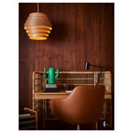 IKEA IKEA DYKARKLOCKA / HEMMA taklampa, vitlaserad ekfaner/vit, 40 cm, cm 40 cm