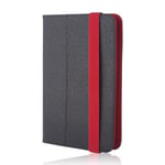 Universal taske til tablets 7-8 tommer, svart/rød
