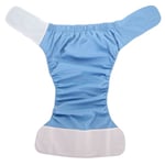 Adult Cloth Diaper Reusable Washable Adjustable Large Nappy 蓝色305