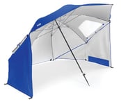 Sport-Brella Umbrella, Parasol Polyvalent pour Plage ou Jardin, Se Plie et se deplie Facilement, Bleu, 54'' / 136cm