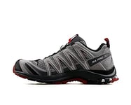 Salomon XA Pro 3D Chaussures de Trail Running pour Homme, Stabilité, Accroche, Protection longue durée, Monument, 43 1/3
