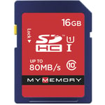 MyMemory 16GB SDHC Memory Card 80MB/s For Digital Cameras New UK 