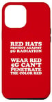 Coque pour iPhone 14 Pro Max Wear Red to Avoid 5G Radiation Internet Comments and Meme