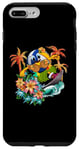 Coque pour iPhone 7 Plus/8 Plus Joli ballon hawaïen de volley-ball tropical plage vacances d'été