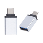 USB-C adapter til USB-A (3.0) og flere (multi) porter grå aluminium - 1 port (kun USB-A 3.0)