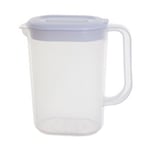 Plastic Fridge Jug 1.5L Slimline Whitefurze Easy Pour Water Milk Squash Jug