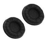 Pair of  Black Ear Pads Leather Headphone Cushion for Sennheiser PC8 Headphone