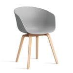 HAY About a Chair 22 stol 2.0 Concrete grey-såpat ekstativ