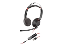 Poly Blackwire C5220 USB-A - 5200 Series - headset - på örat - kabelansluten - USB, 3,5 mm kontakt