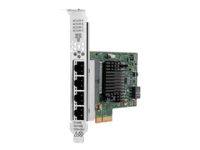 HPE I350-T4 - Nätverksadapter - PCIe 2.0 x4 - Gigabit Ethernet x 4 - för ProLiant DL20 Gen10, DL325 Gen10, DL360 Gen10, DL380 Gen10, ML30 Gen10, XL220n Gen10