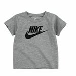 NIKE Futura SS Children's Short Sleeve T-Shirt Dark Grey
