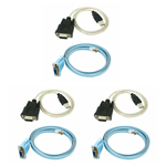 3X RJ45  Cable Serial Cable Rj45 to DB9 and RS232 to USB (2 in 1) CAT58858