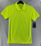 Nike Dry Polo Shirt Mens Medium Yellow Dri-Fit Short Sleeve Swoosh Golf Casual