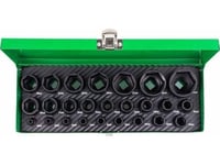 Stahlwille Rockforce Nasadki Udarowe Cpl. 25El.1/2" 1/4" 6-Kąt. (4-32Mm)