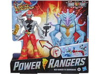 Power Rangers Dino Fury Battle Attackers - Red Ranger VS Doomsnake