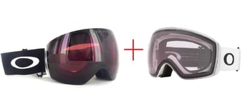 Set of ski goggles Oakley Flight Deck L Prizm Clear + Prizm Dark Gray OO7050
