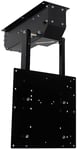 push Midi Support plafond pour téléviseur électrique orientable et inclinable pour écran jusqu'à 65" jusqu'à 30 kg VESA jusqu'à 400 x 400 mm