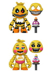 Funko Five Nights at Freddy's (FNAF) Snap: Nightmare Chica The Chicken & Toy Chica The Chicken 2PK - Mini-Figurine en Vinyle à Collectionner - Idée de Cadeau