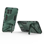 GOKEN Case for Xiaomi Mi 11 Lite 5G NE | Mi 11 Lite 5G | Mi 11 Lite, TPU/PC Shockproof Phone Cover with Vertical and Horizontal Stand, Heavy Duty Armor Bumper Protective Shell, Green
