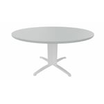 Table de réunion ronde Maldive Graphite, blanc, gris, hêtre, chêne moyen, poirier, wengé, acacia clair, acacia foncé, chêne veiné ou chêne grisé