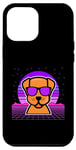 iPhone 13 Pro Max Aesthetic Vaporwave Outfits with Dog Vaporwave Case
