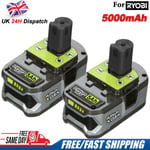 2PACK 18V Lithium Ion Battery For Ryobi P108 ONE+ Plus P104 RB18L50 RB18L40 P102