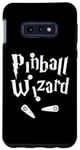 Coque pour Galaxy S10e Pinball Wizard, joueur de machine d'arcade, amateur de jeux et concepteur artistique