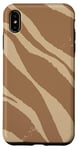 Coque pour iPhone XS Max Joli motif imprimé zèbre marron et beige
