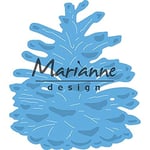 Marianne Design Creatables Matrices de Découpe et Embossing, Pomme de Pin, pour Projects de Loisirs Créatifs avec du Papier, Métal, Bleu Clair, 15 x 10,5 cm