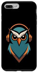 Coque pour iPhone 7 Plus/8 Plus Owl Groove Music Lover's Casque audio