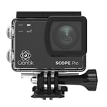 QANTIK - Scope Pro Caméra Sport Grand Angle 4K Ultra HD Action Camera écran Tactile Stabilisateur d'image WiFi étanche 30M