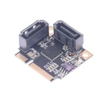 H1111Z Tilläggskort Mini PCI-E PCI Express till 2 Portar SATA 3.0
