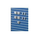 Treston 85214507 Ryggplate perforert, blå 983 x 500 mm