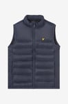 Lyle & Scott - Väst Wadded Gilet - Blå
